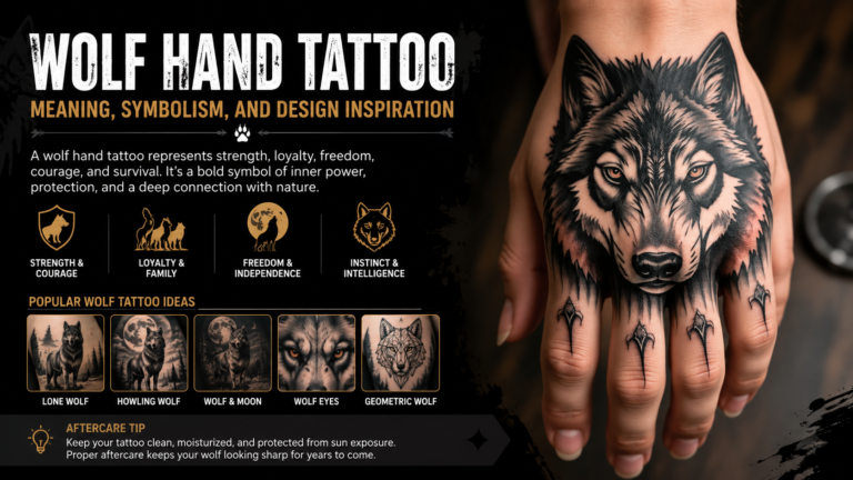 Wolf Hand Tattoo Meaning, Symbolism, and Design Inspiration